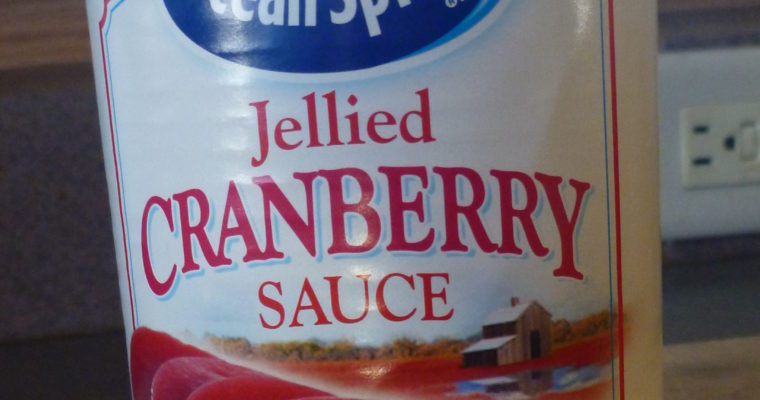 Canned Jellied Cranberry Sauce