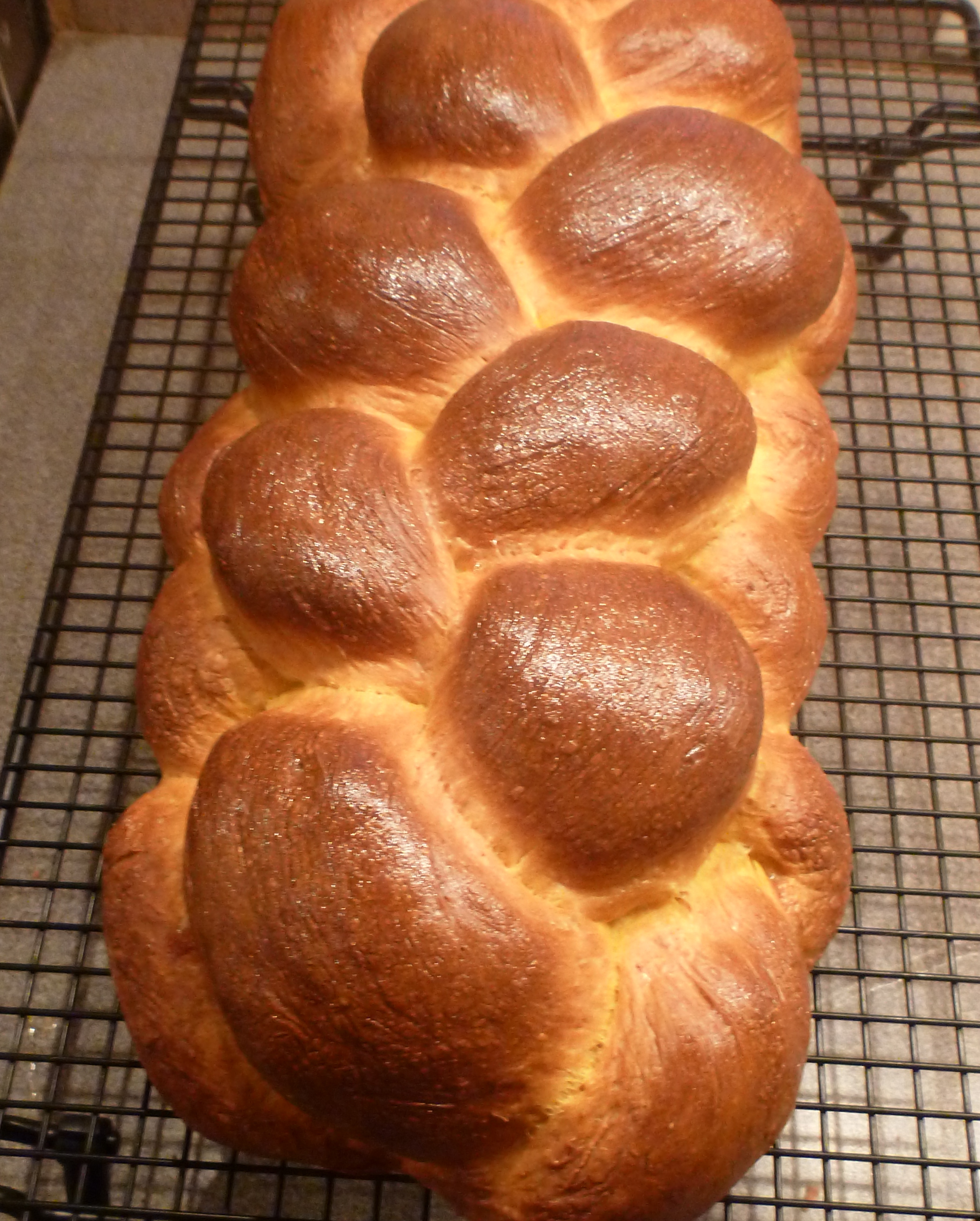 Braided Saffron Challah Bread